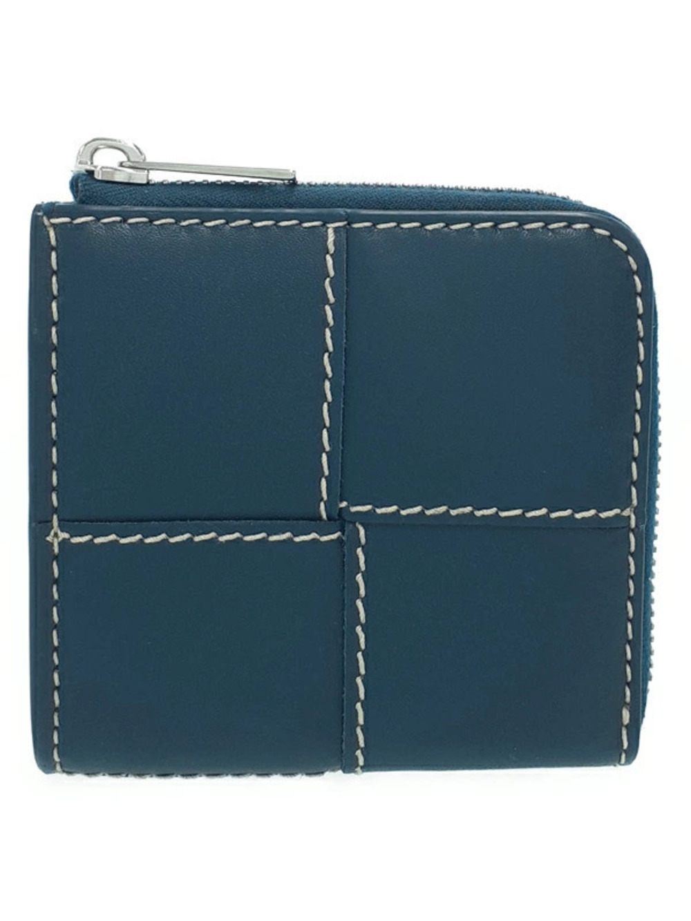 Bottega Veneta Cassette Square Compact Zip Around Wallet L shaped Zipper Short